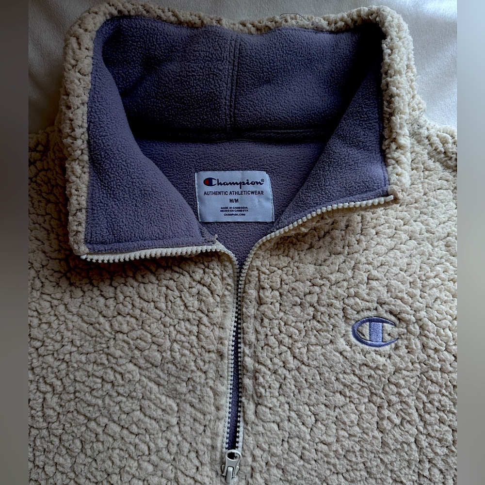 Medium Champion half-zip Sherpa